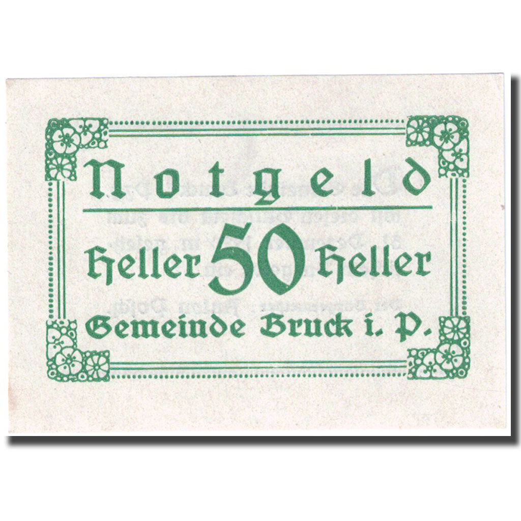 Banconote, Austria, Bruck, 50 Heller, valeur faciale 1920-12-31, SPL FS 107IIb