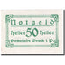 Banconote, Austria, Bruck, 50 Heller, valeur faciale 1920-12-31, SPL FS 107IIb