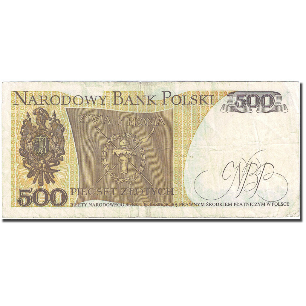 Geldschein, Polen, 500 Zlotych, 1982-1988, 1982-06-01, KM:145d, S+