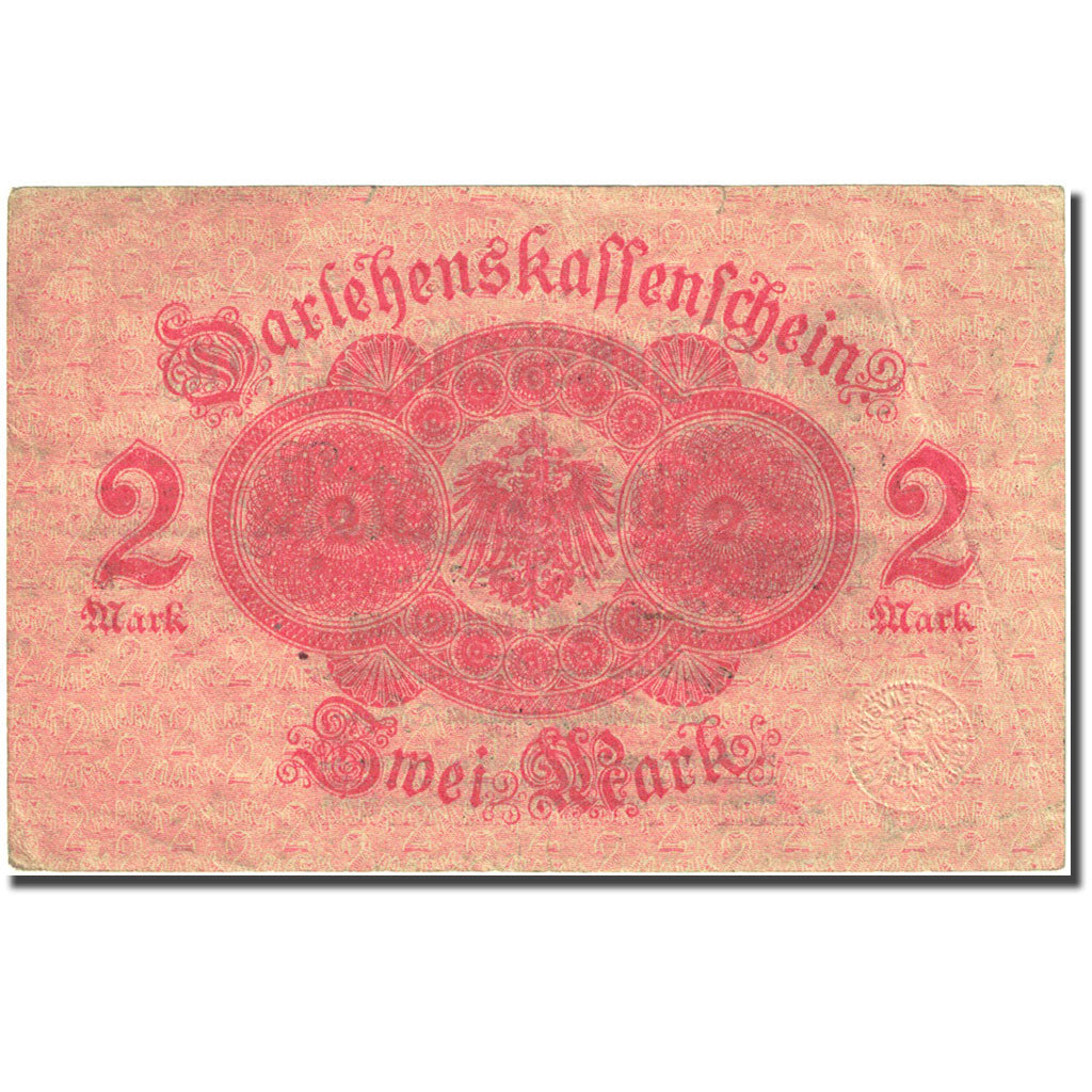 Banknote, Germany, 2 Mark, 1914, 1914-08-12, KM:53, EF(40-45)