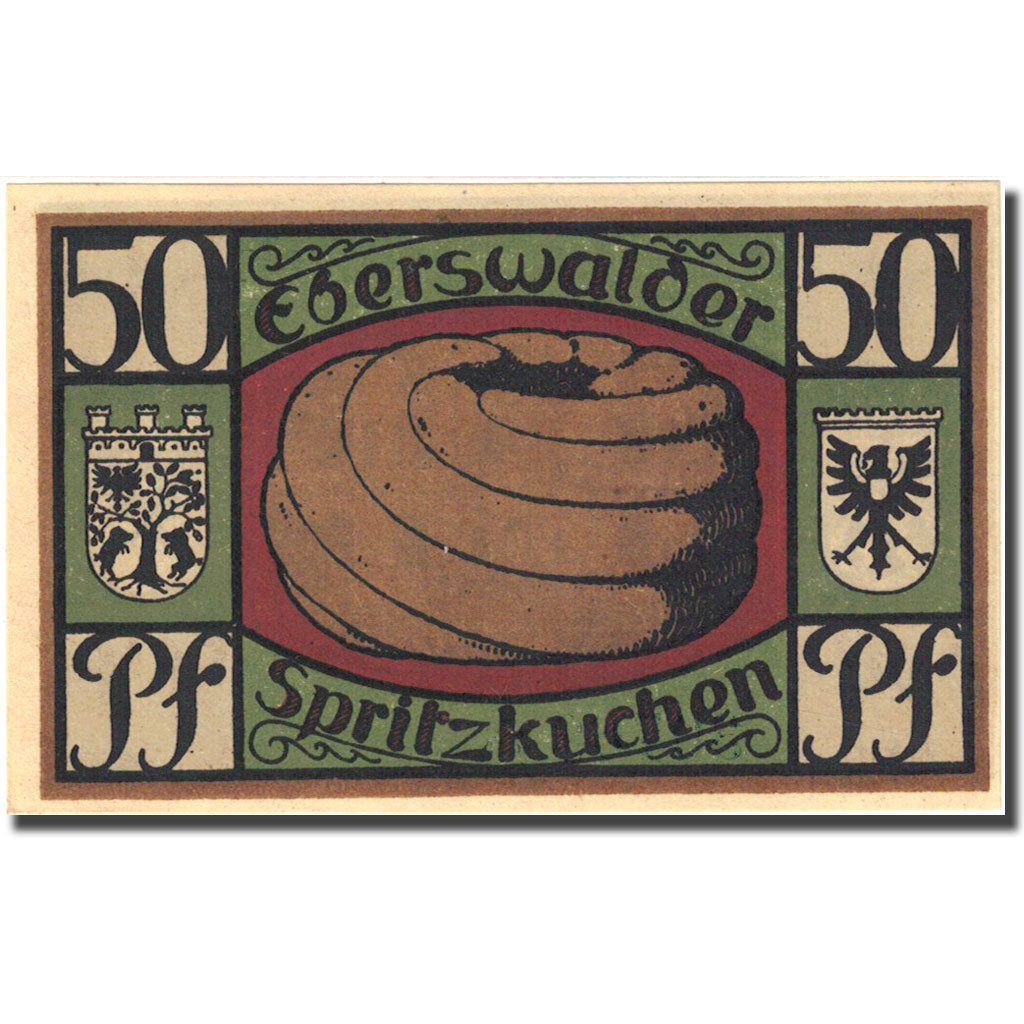 Banknote, Germany, Eberswalde, 50 Pfennig, chateau 1, 1921 UNC(63) Mehl:303.1a