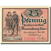 Geldschein, Deutschland, Ronneburg, 25 Pfennig, château, 1921 UNZ Mehl:1133.1a