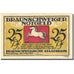 Banknote, Germany, Brauns, 25 Pfennig, Eglise, 1921 UNC(60-62) Mehl:155.2d