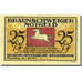 Banknote, Germany, Brauns, 25 Pfennig, parc, 1921 VF(30-35) Mehl:155.3d