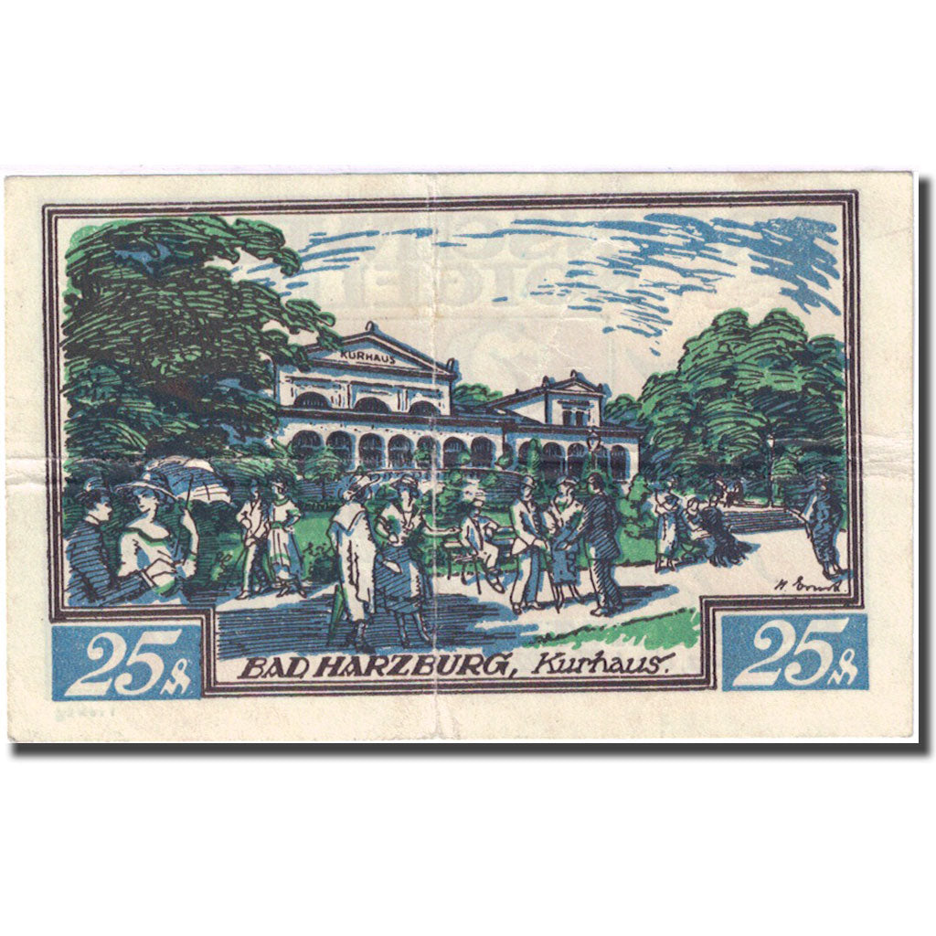 Banknote, Germany, Brauns, 25 Pfennig, parc, 1921 VF(30-35) Mehl:155.3d