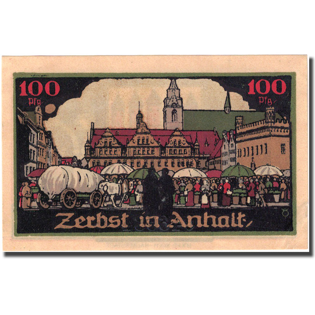 Banknote, Germany, Zerbst, 1 Mark, marché, 1921-07-01, AU(55-58) Mehl:1469.2a
