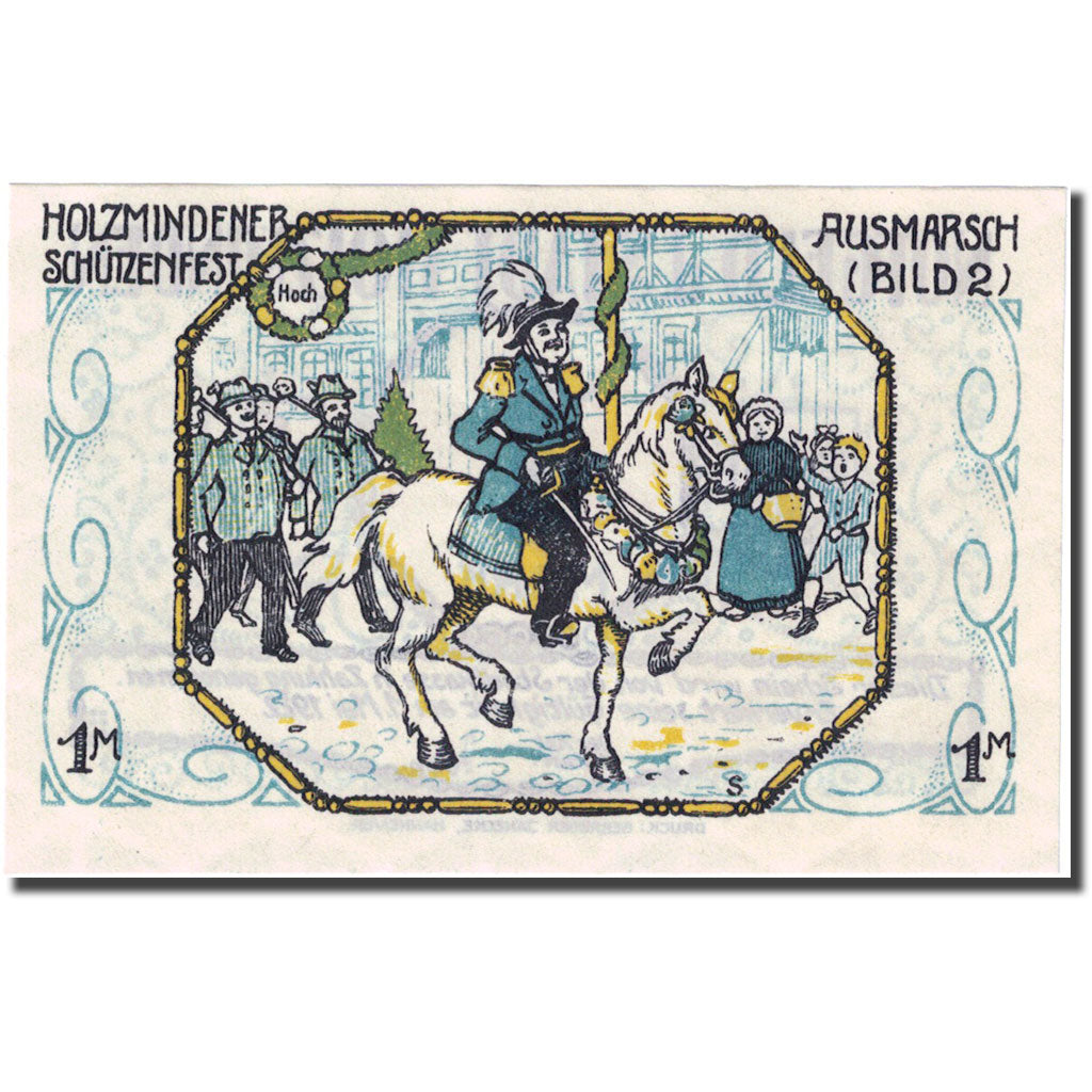 Banknote, Germany, Holzminden, 1 Mark, personnage 1, 1922 UNC(63) Mehl:625.1