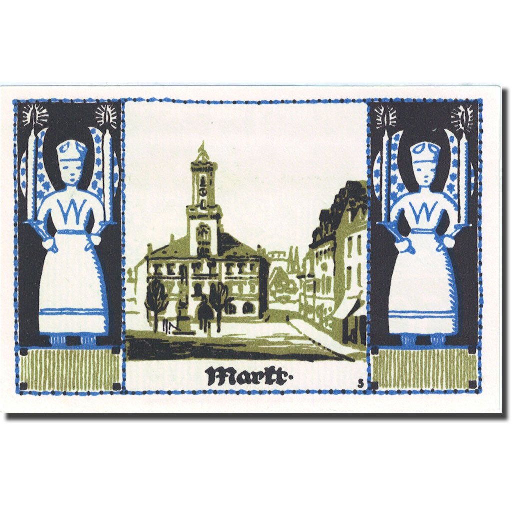 Banknote, Germany, Schneeberg, 50 Pfennig, Eglise 1, 1921, UNC(63), Mehl:1190.1a