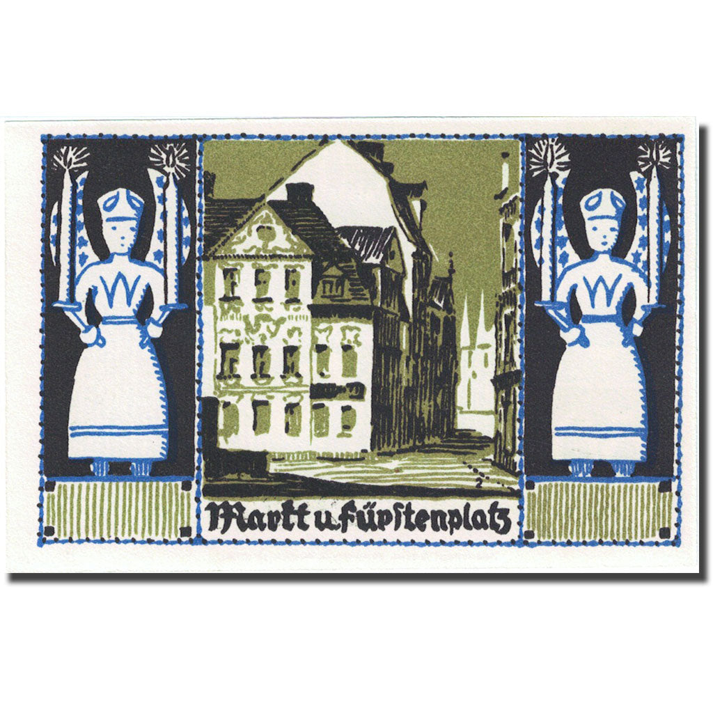 Banknote, Germany, Schneeberg, 50 Pfennig, rue, 1921, UNC(63), Mehl:1190.1a