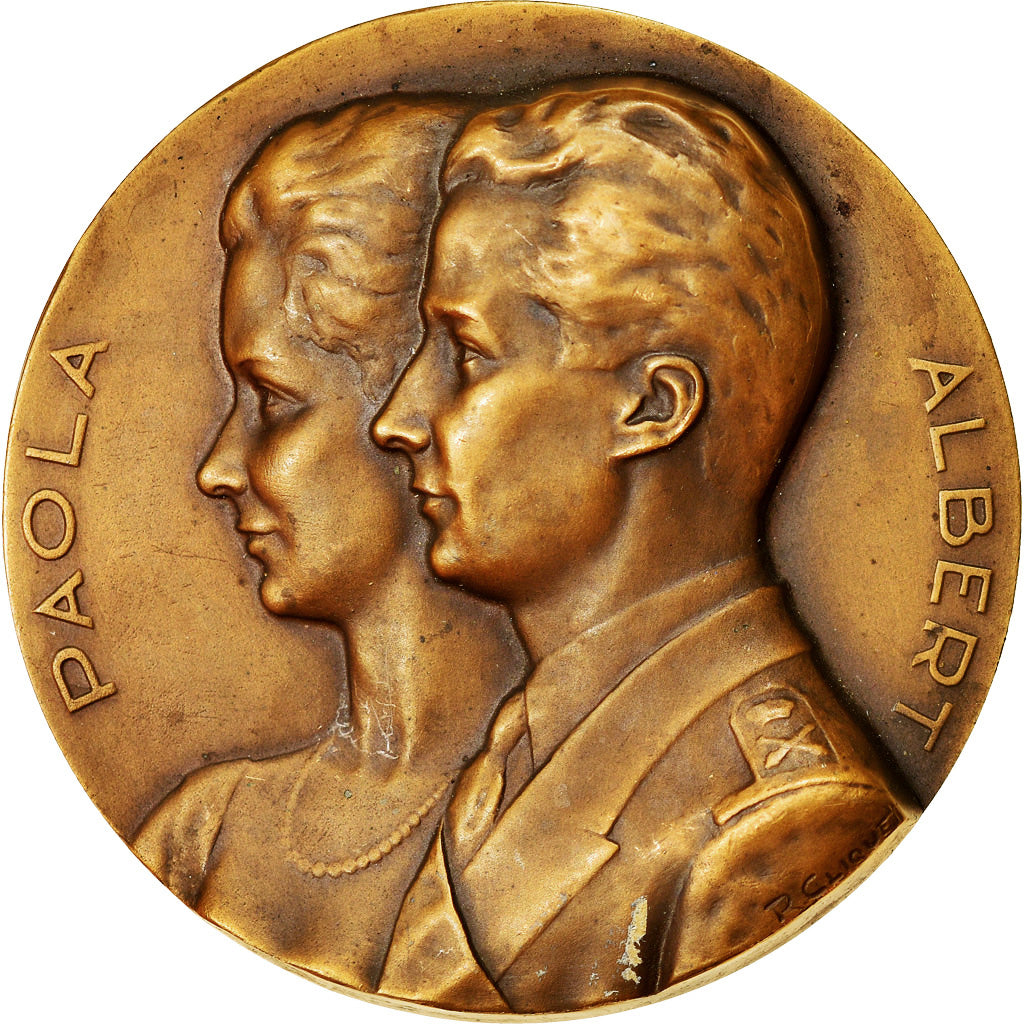 Bélgica, Medal, Essor Maritime, Paola et Albert, Lièges, 1959, Clique