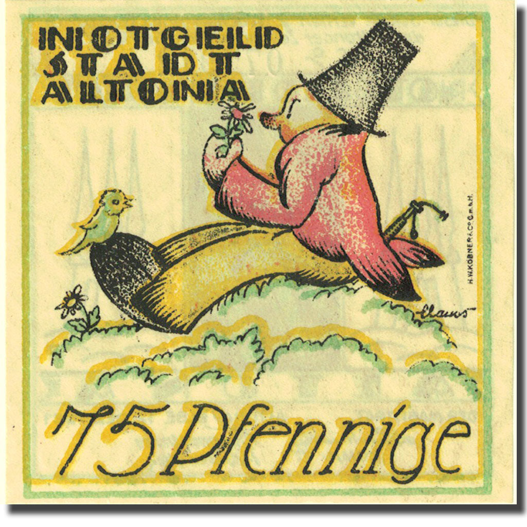 Banknote, Germany, Altona, 75 Pfennig, personnage 4, 1921 UNC(63) Mehl:30.2