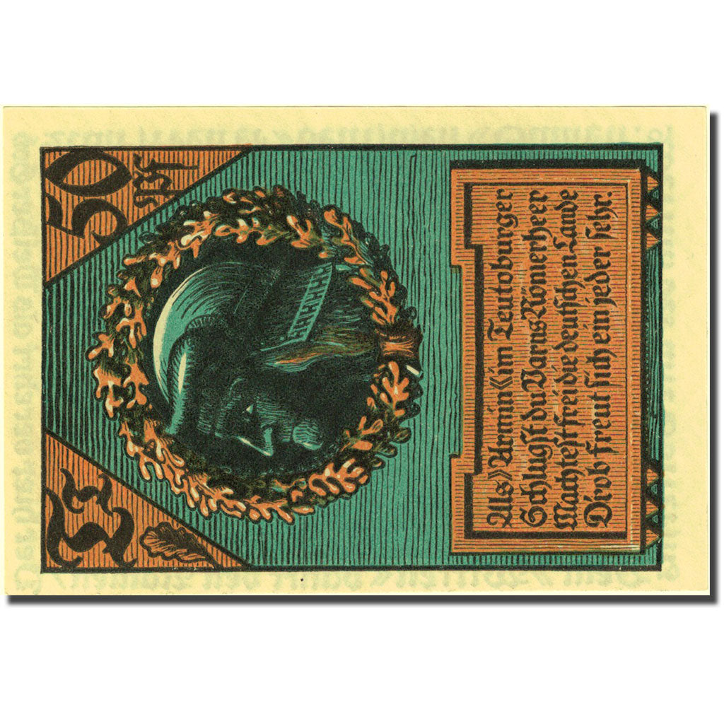 Billet, Allemagne, Wettin, 50 Pfennig, personnage, 1921, SPL, Mehl:1421.1b