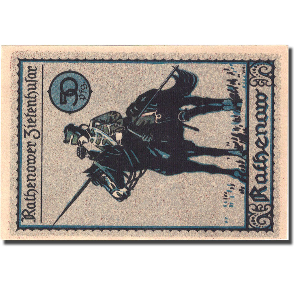 Geldschein, Deutschland, Rathenow, 50 Pfennig, cavalier, 1921, UNZ-, Mehl:1099.2