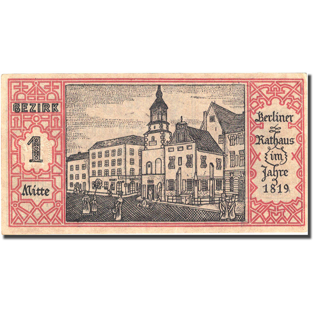 Nota, Alemanha, Berlin, 50 Pfennig, mairie 1921-09-09 AU(55-58) Mehl:92.1