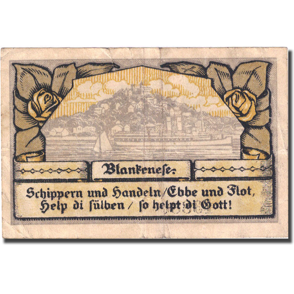 Banconote, Germania, Blankenese, 20 Pfennig, paysage, 1921 MB Mehl:115.2