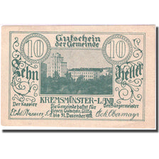 Banconote, Austria, Kremsmünster, 10 Heller, Monument, 1920 SPL Mehl:FS 475