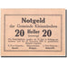 Banknote, Austria, Kleinmünchen, 20 Heller, Eglise, 1920 UNC(63) Mehl:FS 456a