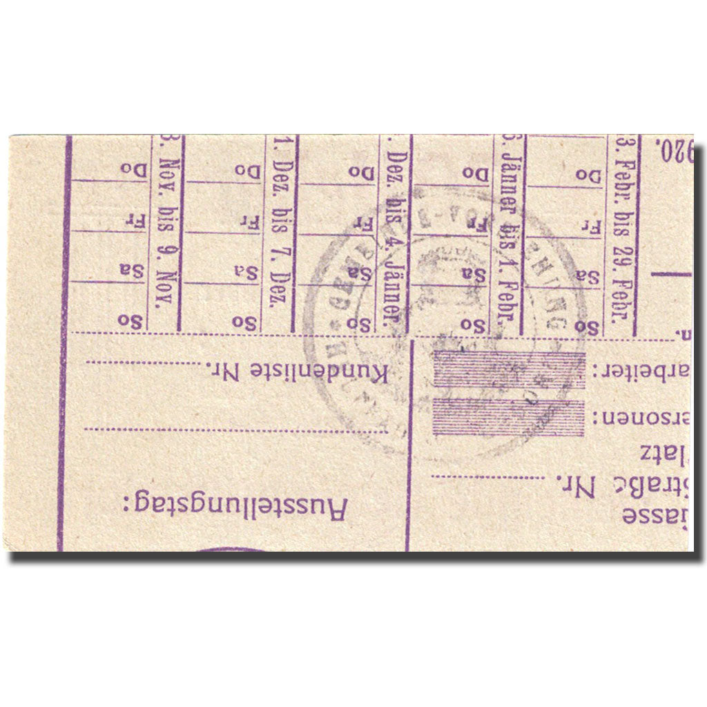 Banconote, Austria, Helpfau, 20 Heller, valeur faciale, 1920 SPL Mehl:FS 365II