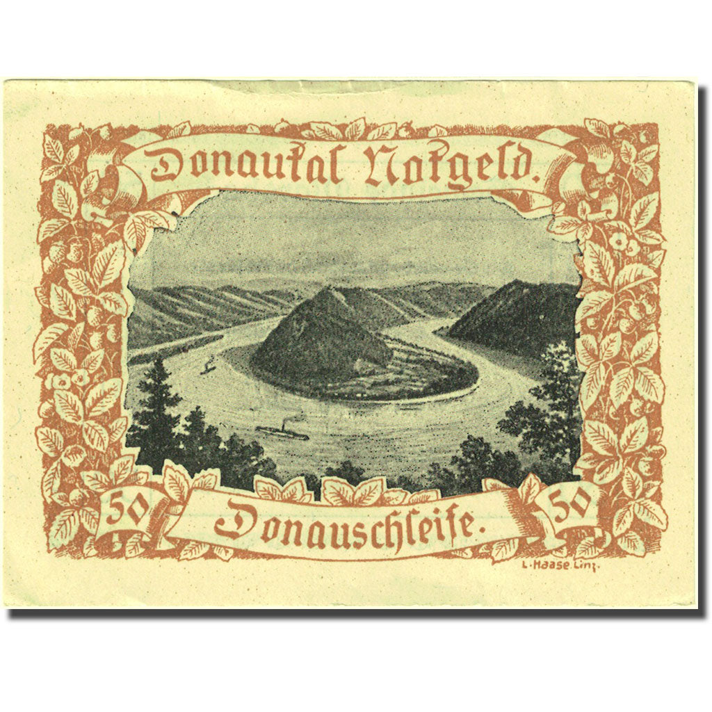 Banconote, Austria, Marsbach, 50 Heller, montagne, 1920 BB  Mehl:FS 127a