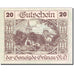 Banconote, Austria, Grünau, 20 Heller, Eglise 1, 1920 brown SPL- Mehl:FS 299