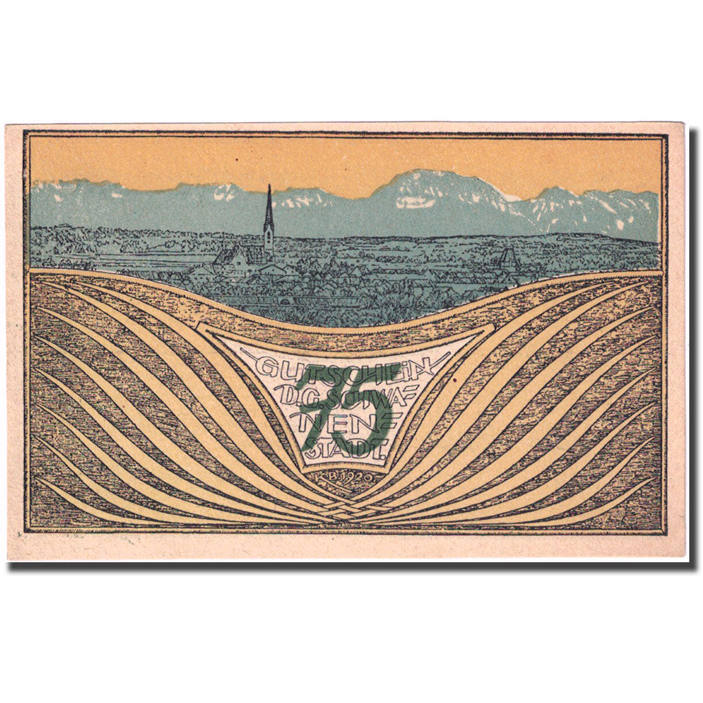 Banconote, Austria, Schwanenstadt, 75 Heller, ville 1, 1920 SPL  Mehl:FS 977IIa