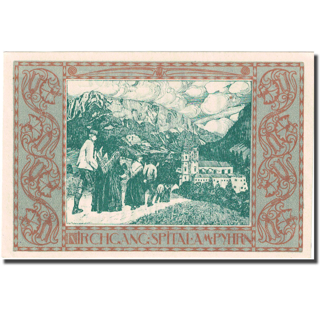 Billet, Autriche, Spital, 60 Heller, Eglise, 1920 SPL Mehl:FS 1007IIa