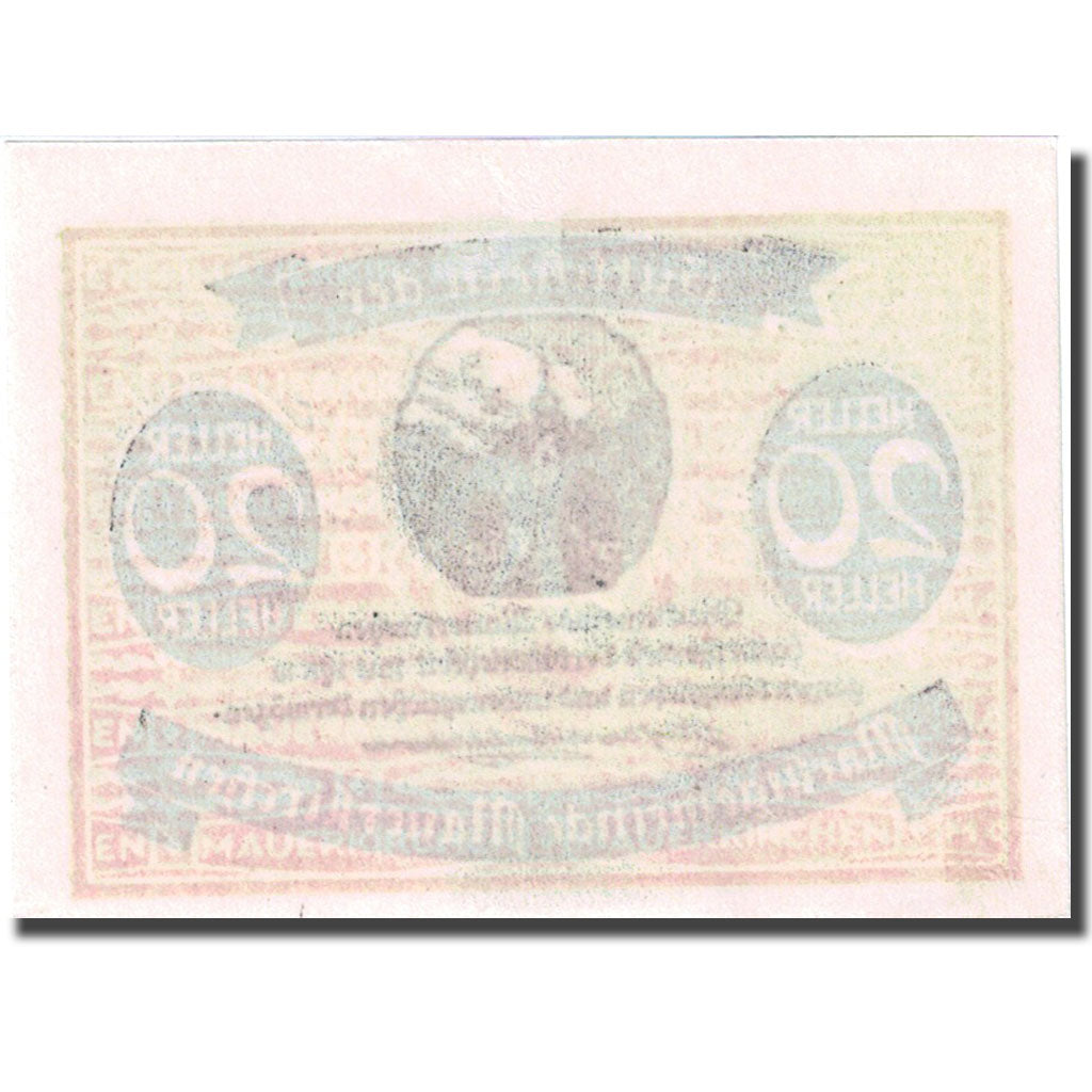 Geldschein, Österreich, Mauerkirchen, 20 Heller, Eglise, 1920 UNZ- Mehl:FS 5981B