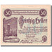 Billet, Autriche, Purkersdorf, 50 Heller, Eglise 1920-05-20, SPL Mehl:FS 801a