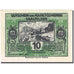 Nota, Áustria, Saalfelden, 10 Heller, château, 1920 AU(55-58) Mehl:FS 859b