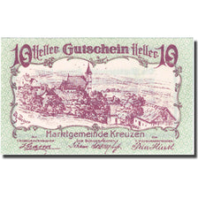 Geldschein, Österreich, Kreuzen, 10 Heller, village, 1920 UNZ- Mehl:FS 479a