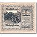 Geldschein, Österreich, Hallstatt, 50 Heller, château, 1920, SS Mehl:FS 345