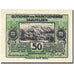 Banconote, Austria, Saalfelden, 50 Heller, montagne, 1920 SPL Mehl:FS 859b