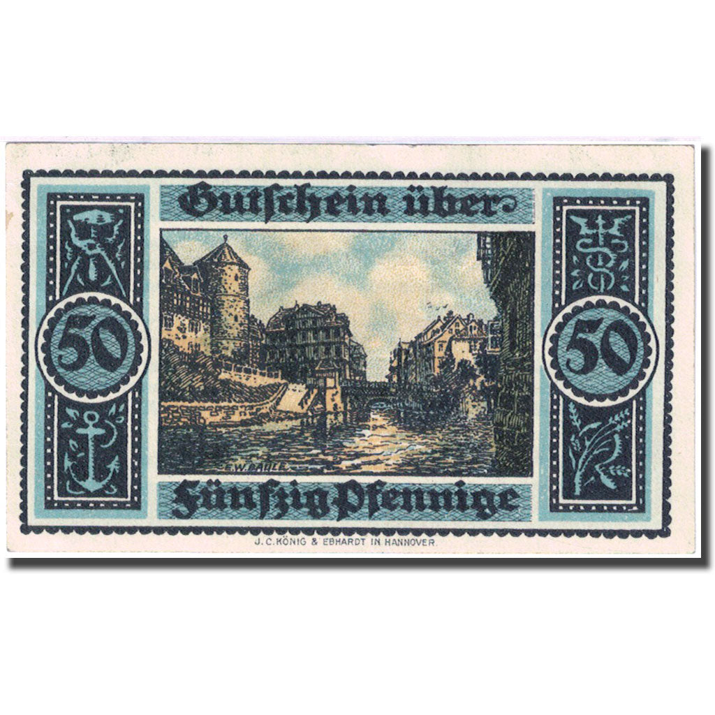 Banconote, Germania, Hannover, 50 Pfennig, pont 1921-07-01 SPL Mehl:572.1