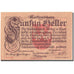 Banconote, Austria, Worgl, 50 Heller, montagne, 1920 SPL Mehl:FS 1252c