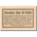 Banconote, Austria, Neukirchen, 50 Heller, Eglise, 1920, SPL, Mehl:FS 656a