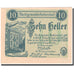 Geldschein, Österreich, Purkersdorf, 10 Heller, mairie, 1920 UNZ- Mehl:FS 801a