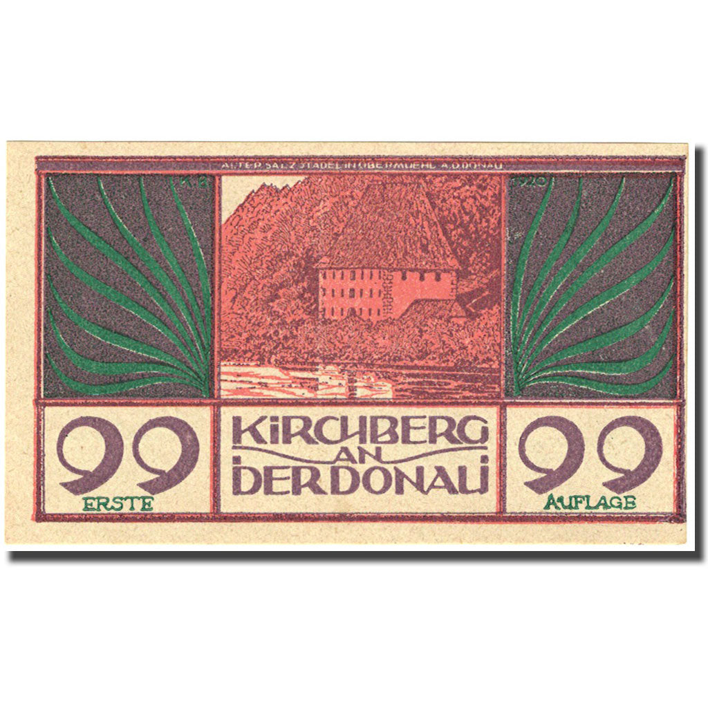 Banconote, Austria, Kirchberg an der Donau, 99 Heller SPL Mehl:FS 441b