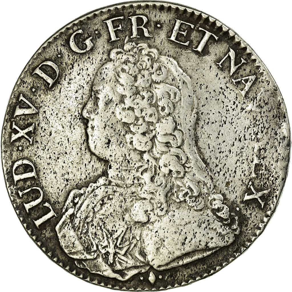Coin, France, Louis XV, Écu aux branches d'olivier, Ecu, 1727, Bayonne