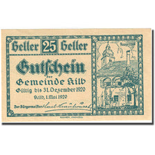 Geldschein, Österreich, Kilb, 25 Heller, Eglise, 1920 UNZ- Mehl:FS 436IIa