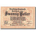 Banconote, Austria, Bregenz, 20 Heller, Blason 1919-10-01, SPL Mehl:FS 1118I
