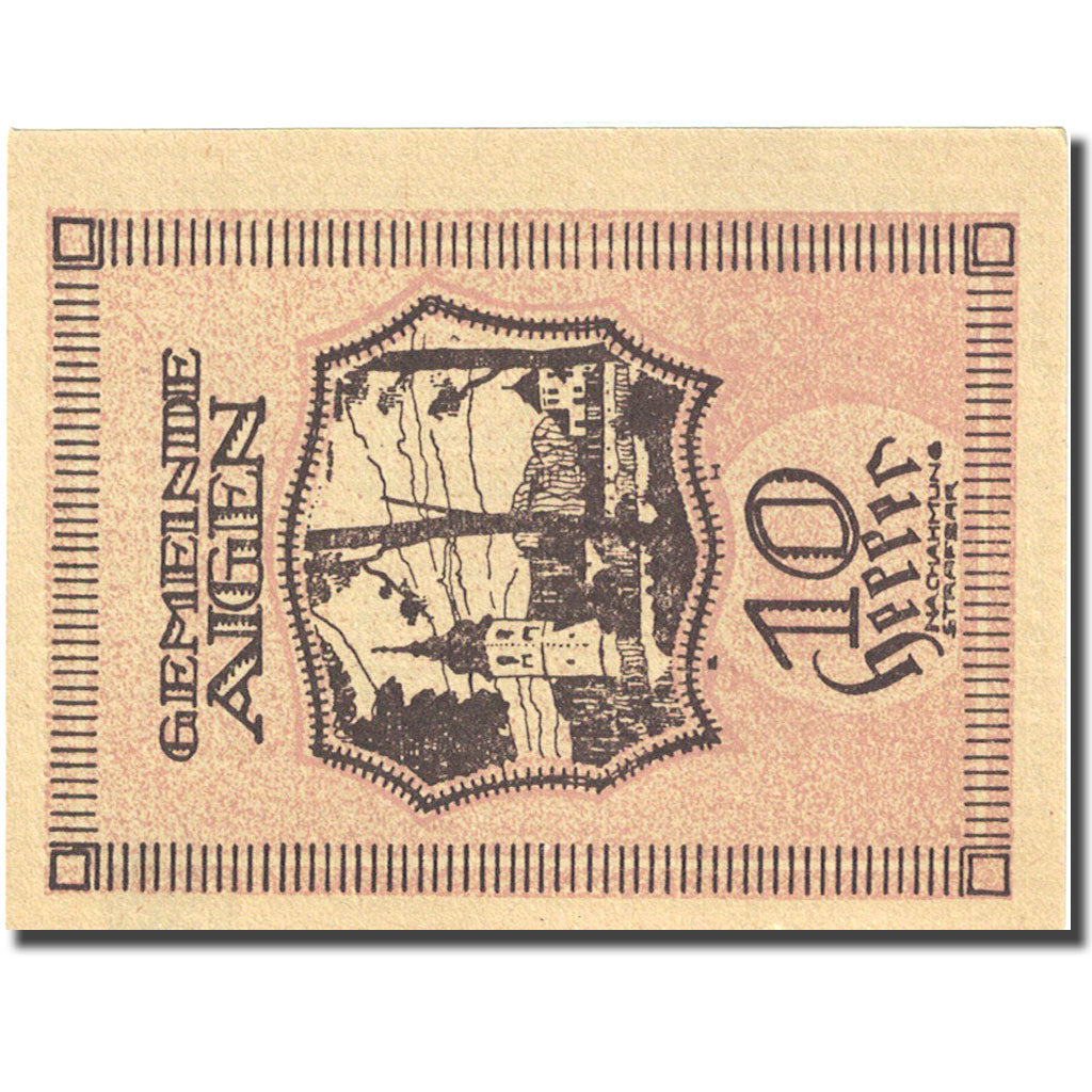 Banconote, Austria, Aigen, 10 Heller, village 1921-10-31, SPL Mehl:FS 13b