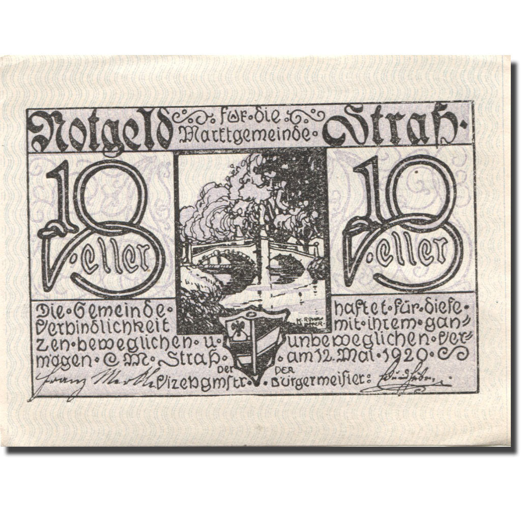 Banconote, Austria, Strass, 10 Heller, pont 1920-12-31, SPL-, Mehl:FS 1047a