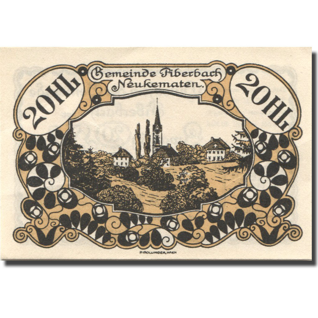 Geldschein, Österreich, Piberbach, 20 Heller, village, 1920, UNZ- Mehl:FS 746a