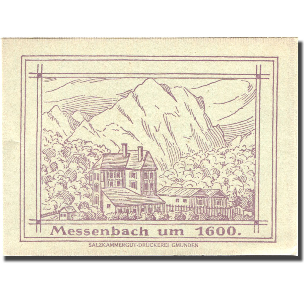 Banconote, Austria, Vorchdorf, 50 Heller, Monument 1920-12-31, SPL Mehl:FS 1119a