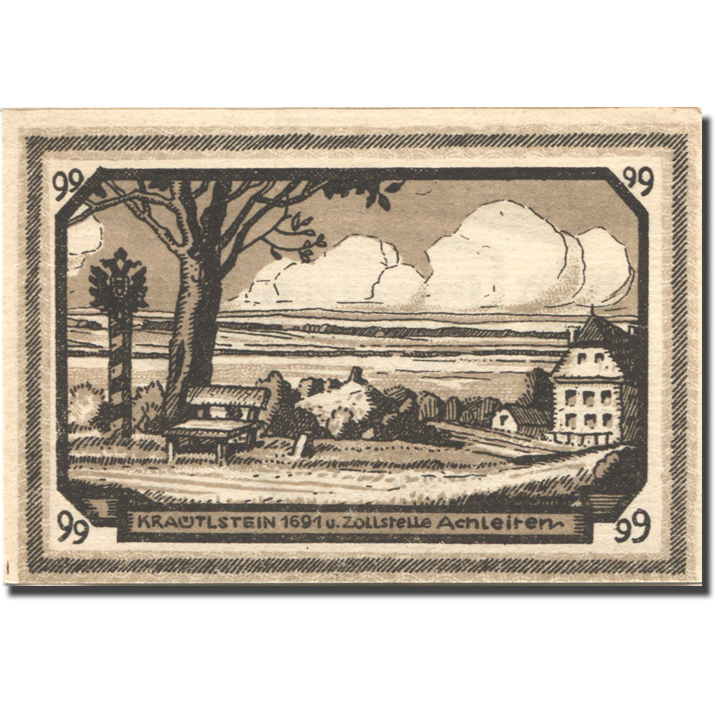 Geldschein, Österreich, Freinberg, 99 Heller, corne d'abondance, 1921