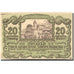 Banconote, Austria, Sonntagberg, 20 Heller, château, 1920 SPL Mehl:FS 1005a