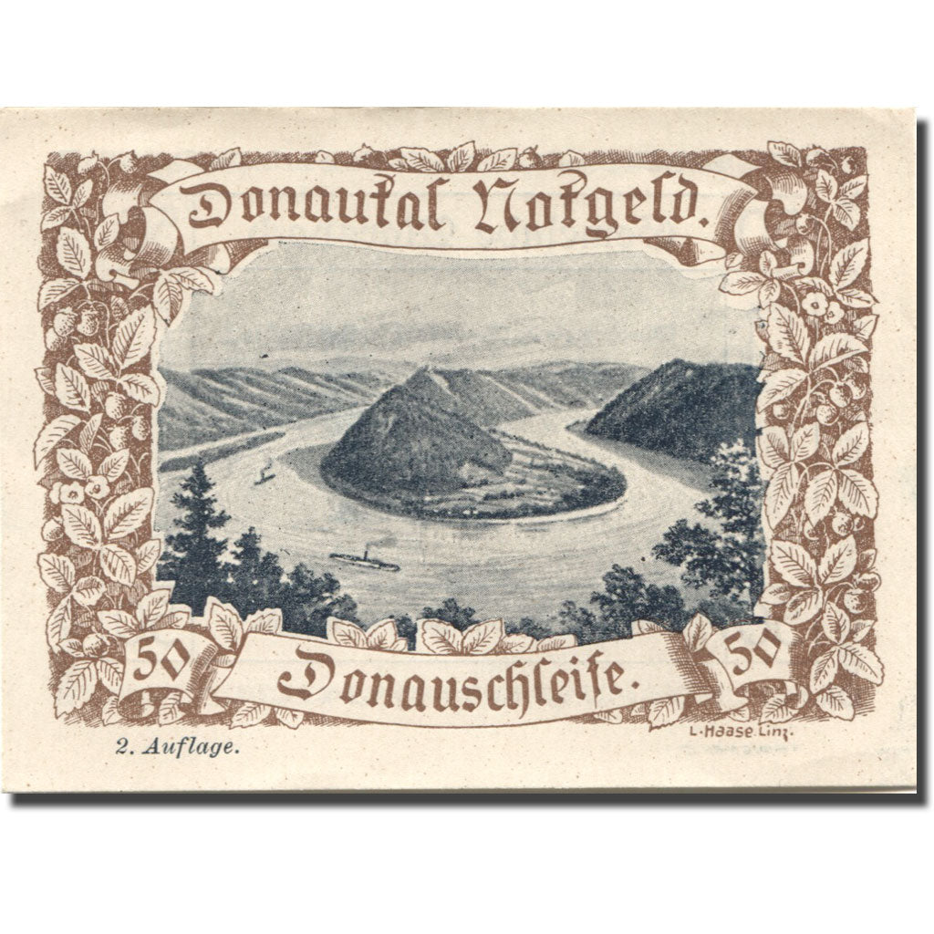 Banconote, Austria, Marsbach, 50 Heller, montagne, SPL, Mehl:FS 127d