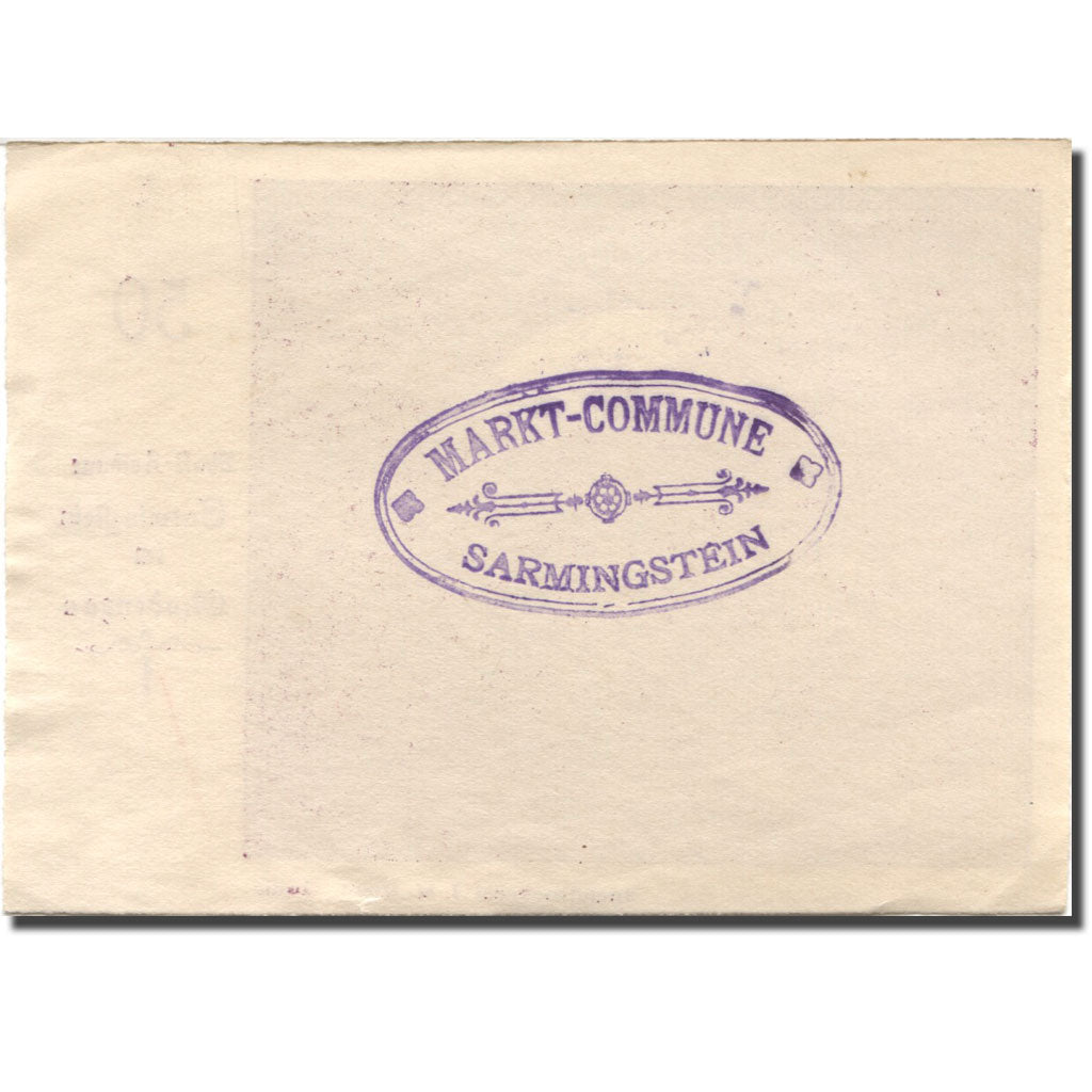Geldschein, Österreich, Grein, 50 Heller, château, 1920 VZ Mehl:FS 914I
