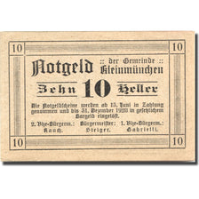 Banconote, Austria, Kleinmünchen, 10 Heller, Eglise, 1920 SPL Mehl:FS 456a
