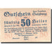 Geldschein, Österreich, Salzburg, 50 Heller, valeur faciale 1919 UNZ Mehl:FS860I